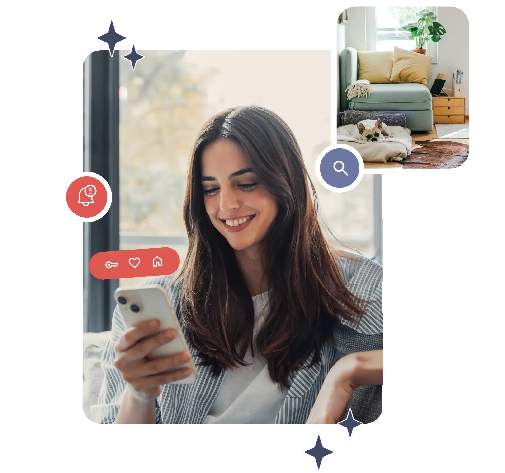 ผู้หญิงกำลังถือโทรศัพท์